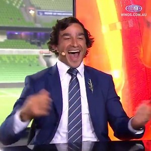 When your mate says they're not watching the footy tonight. 😂 Broncos v Eels | LIVE 7:30 tonight on Channel 9 | NRL on Nine