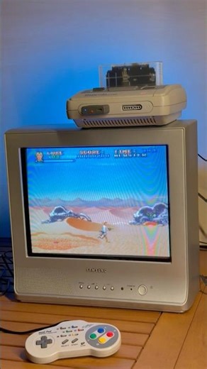 Super Star Wars super famicom on CRT TV #videogames #starwars #nintendo #physicalmedia #crttv