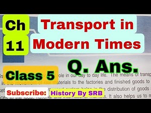 DAV Class 5 SST Chapter 11 Transport In Modern Times Questions Answer Solution History By SRB