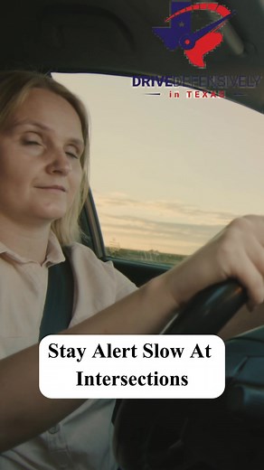 Quick Defensive Driving Tip 🚗 Stay sharp at intersections — slow down, stop fully, and steer clear of tickets! 🛑✅ Start today → DriveDefensivelyTexas.com #DefensiveDriving #DrivingTips #RoadSafety #SafeDriving #DriveSmart #TrafficSafety #DriverEducation #StayAlert #IntersectionSafety #DrivingAwareness #AvoidTickets #CleanDrivingRecord #DriveSafe #BehindTheWheel #SmartDriver #DrivingSchool #RoadRules #DriveResponsibly #SafeRoads #JMTexperts | Drive Defensively Texas