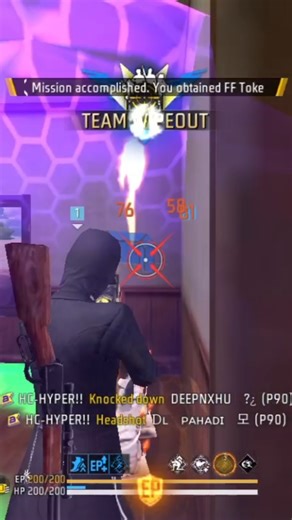 Free fire tournament highlights 1v2 easy fight | HC-HYPER | .....#freefire #gaming