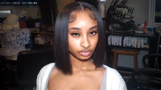 Tanky on Instagram: "Closure Quick weave bob laid down 😩 Loveeee when y’all come ready for content 😭🫶🏾 #nola #hairbytanky #nolahairstylist #quickweave"