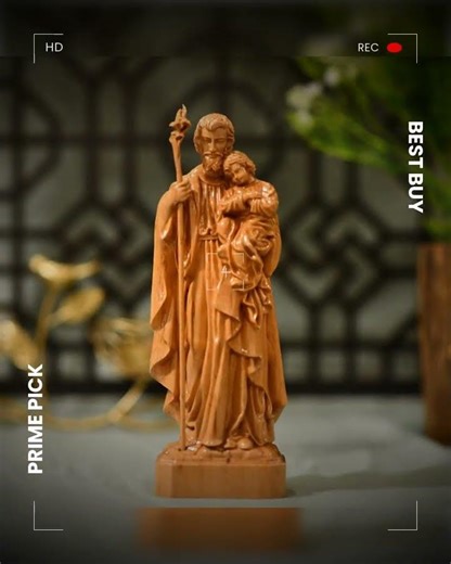 Handmade Wooden Home Altar Set: Jesus, Mary, St. Joseph