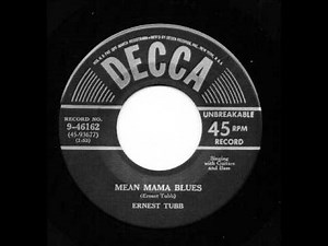 Ernest Tubb - Mean Mama Blues (1949 Music Video) | #41 Country Song