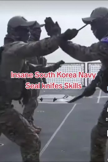 Insane Skills of South Korea Navy Seal Knife Training