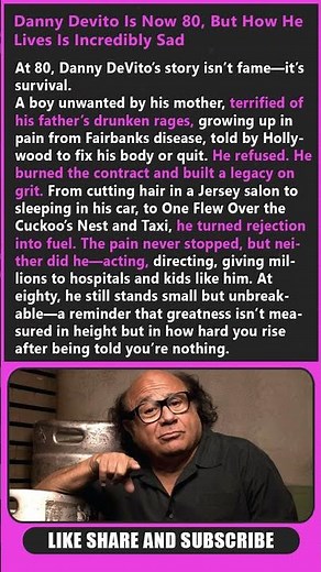 Danny Devito Is Now 80, But How He Lives Is Incredibly Sad