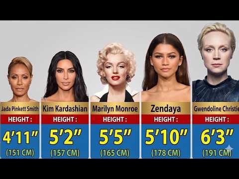 Real Heights of 300 Hollywood Actresses - How Tall Are They Really?