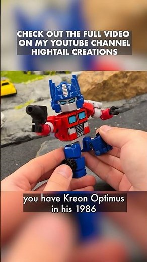 I made an Articulated, Transforming Kreon Optimus Prime Toy! #transformers #kreo #optimusprime