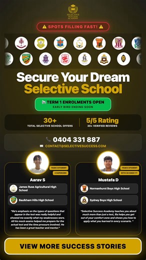 🚨 Term 1 OPEN NOW 🚨 👏🏻 Mustafa’s Offers to Normanhurst Boys & Sydney Boys 🎯 Weak in English ➜ to offers at Sydney Boys & Normanhurst Boys 🏆🏆 Mustafa initially found analtyical writing in English dfficult, especially finding quotes and analysing texts. Through Ilia’s teaching and the IQTVE method (an analytical writing approach used by top-ranking schools like North Sydney Boys), he turned his biggest weakness into his strength. 💪📚 💬 Follow & comment ‘WRITING’ for a FREE sample response