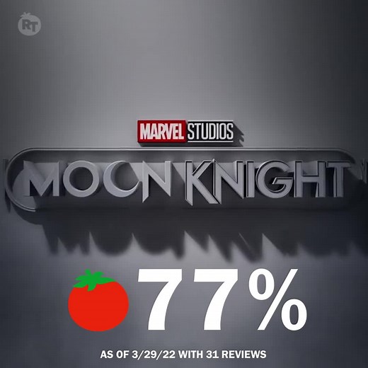 28K views · 1.3K reactions | The first reviews are in for Moon Knight - currently it's Fresh at 77% on the Tomatometer, with 31 reviews. | Rotten Tomatoes | Facebook