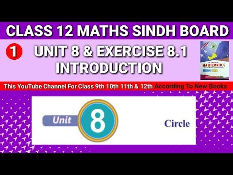 Class 12 Maths Sindh Board Chapter 8 Exercise 8.1 introduction • Second year Mathematics Circle