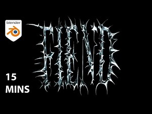 Blender 3D - Create Sharp & Spiky 3D TEXT in 15 Minutes | Beginner Tutorial