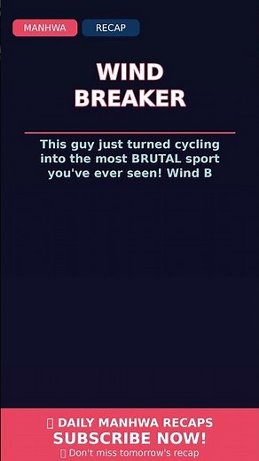 Wind Breaker: This Cycling Manhwa Will Make You OBSESSED!