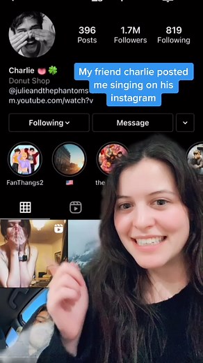 Sara Waisglass Singing on Instagram Story Reaction