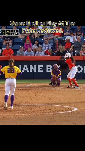 LSU vs Auburn Softball Game Ending Play Review