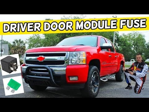 CHEVROLET SILVERADO DRIVER DOOR MODULE FUSE LOCATION 2006 2007 2008 2009 2010 2011 2012 2013