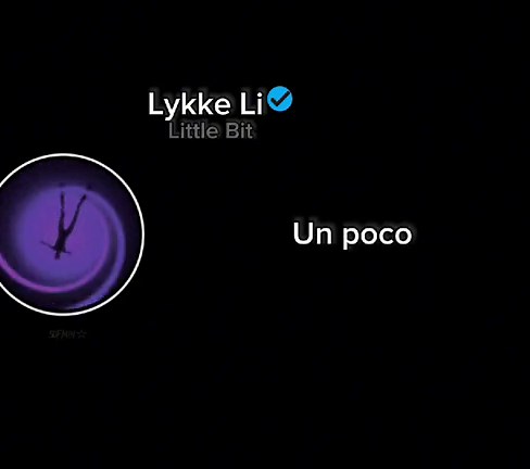 Lykke Li - Little Bit Lyrics in English and Spanish