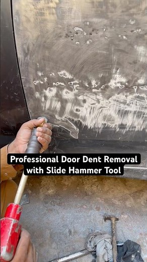 Professional Door Dent Removal with Slide Hammer Tool #automobile #autofixing #dentrepair #tools