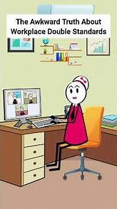 The Awkward Truth About Workplace Double Standards #gplus #animation #corporate #skits