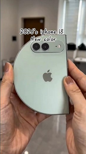 😱 Apple Launched a ROUND Flip iPhone?! iPhone 18 Concept 🔥 #shorts