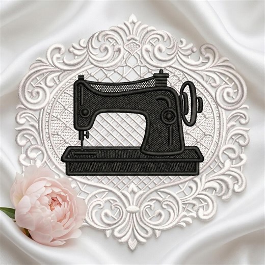 Vintage Sewing Machine FSL Embroidery Design File (PES DST) - Etsy Canada
