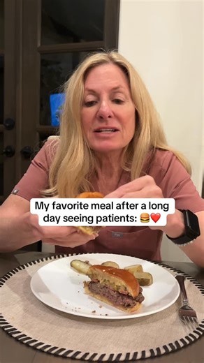 Leigh Erin Connealy, M.D. on Instagram: "One of my fav meals ❤️🍔Healthy eating isn’t about fearing foods, but rather about paying attention to the details. A burger can be a nutrient-dense meal. The difference comes down to the ingredients. Is the beef grassfed? Is it cooked in stable fats like butter or olive oil, or in industrial seed oils? Is the bun made from simple, traditional ingredients, or from a long list of additives? It’s all about the details!"