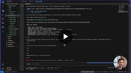 Sigma Skills for Snowflake Cortex Code Simplified Data Management | Sigma posted on the topic | LinkedIn