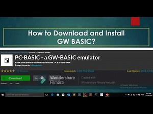 How to download, intsall and run GW basic on Windows 7, Windows 8 and Windows 10