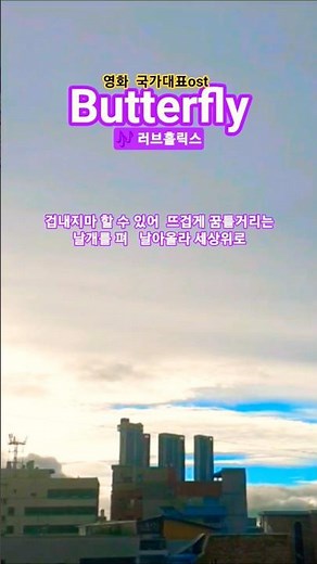 버터플라이 #러브홀릭스#영화국가대표ost#락