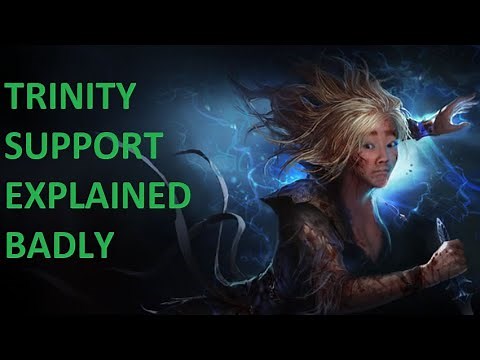 How Does Trinity Support Gem Work For Vaal Lightning Strike Build?