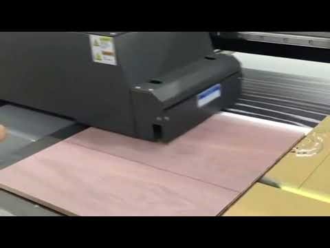 🚀 UV flatbed printer printing wood grain on wooden boards— #WoodPrinting #UVPrinter