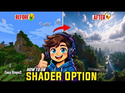 How To Enable Shaders in Minecraft Java Edition (Easy Tutorial) 🌟 | Before vs After