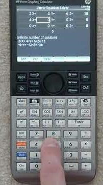 HP Prime - Solving 3 equations with 3 unknowns using the Linear Solver App