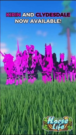 PINK/BLACK KIRIN AND CLYDESDALE RESTOCK! 🐴 Horse Life