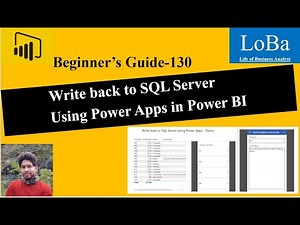 Power BI Write Back to Database | Write Back Query | Using Power Apps in Power BI| User Input in PBI