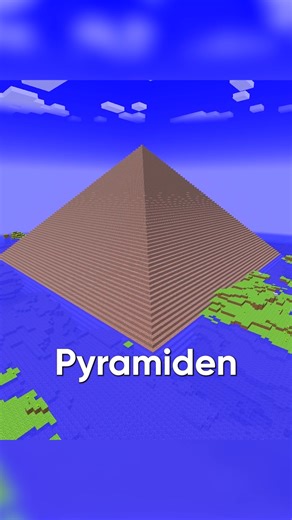Giant brick pyramids in Minecraft? #minecraft #mojang #java #bedrock #videogames