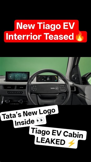 Tiago EV Just Got a MAJOR Upgrade ⚡ |New Steering Wheel with New Logo 😍🔥#tata #tiago