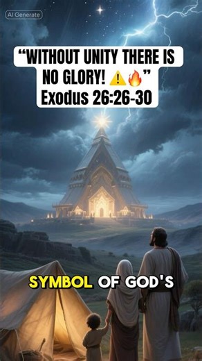 “WITHOUT UNITY THERE IS NO GLORY! Exodus 26:26-30 #bible #faith #visionaryflow #shorts