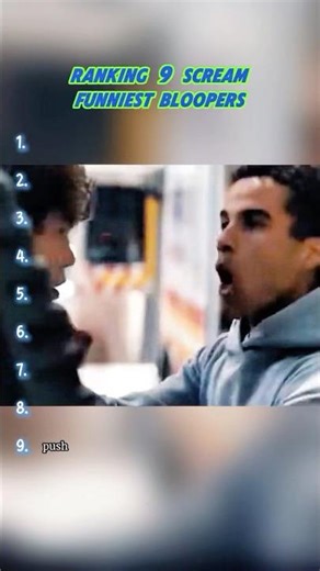 Ranking 9 Scream Funniest Bloopers. #bloopers #scream