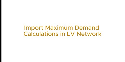 Import Maximum Demand Calculations in LV Network Manually transferring loads from a standalone maximum demand calculation to a switchboard in an LV network can be time-consuming and prone to errors. Users often have to re-enter data, increasing the risk of mistakes that could impact system design and analysis. This repetitive process slows down workflow efficiency and can lead to discrepancies in load calculations, affecting overall project accuracy. To address this, ELEK Cable Pro Web now allow