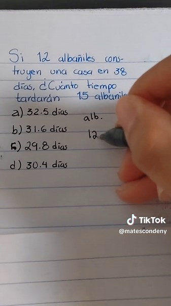 Regla de tres: Ejemplo para examen de admisión