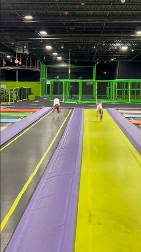 Sisters doing Back Hand Spring Challenge…