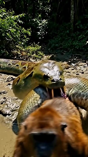 Big snake VS monkey | Family Animals