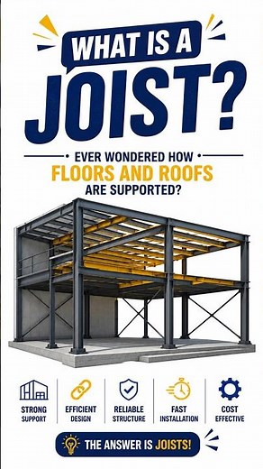 What is a Steel Joist? | Types, Parts & Uses Explained | Steel Detailing Basics