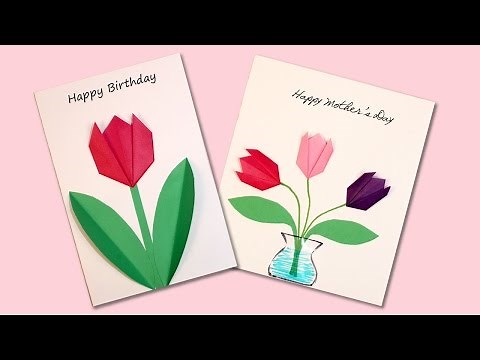 Easy Origami Flower Cards