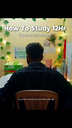 DEVESH on Instagram: "12 hrs study is not easy but I'm giving you a routine that will change your life. 8:00am: wake up 8:00 to 9:00: shower +exercise +Breakfast 9:00 to 12:00: study 1 12:00 to 2:00: lunch and nap 2:00 to 6:00: study 2 6:00 to 8:00: scroll, friends, evening walk dinner 8:00 to 11:00: study 3 11:00 to 11:30: Break 11:30 to 1:30: study 4 1:45: sleep This routine is best for lazy student because there is 2 hrs of break in every study session. Tips: 1. When your start your study ses