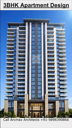 3BHK Modern Apartment Architecture Design and Planning Architects in india, USA and UK