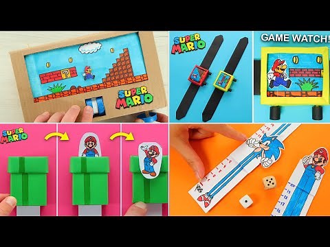 4 BEST Super Mario DIY. How to make Super Mario Game from paper.