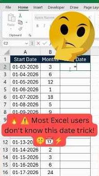 EDATE Function in Excel 📅⚡ Add Months Instantly!
