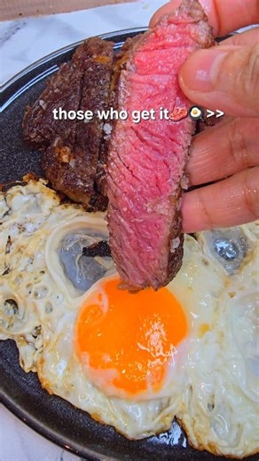 A bite of bioavailable protein, seasoned perfectly with sea salt. Dipping into that yolk for a dose of vitamins and healthy fats. Pure fuel🙌💯✅️ #fblifestyle #foodie | Mywayofeating